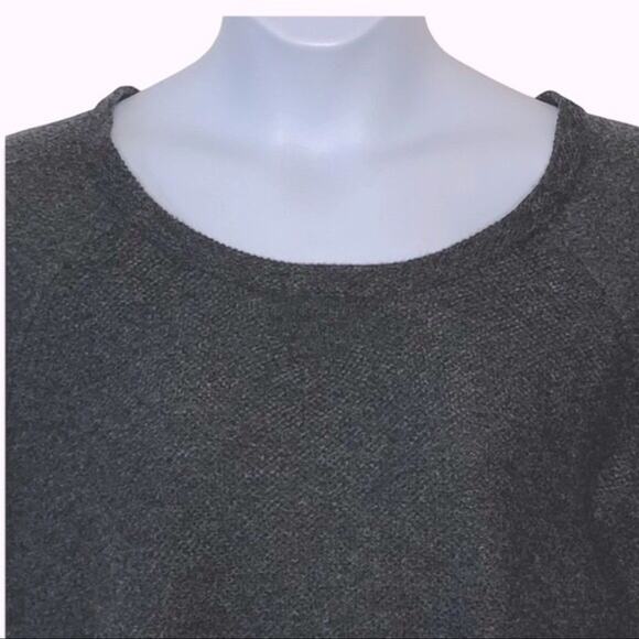 The Limited Dark Grey Scoop Neck Tunic Sweater Women’s XXL High Low Hem - Picture 4 of 12
